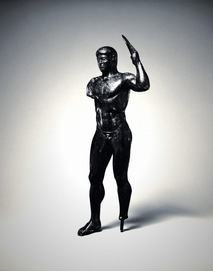 Diskos thrower, bronze, c. 470 BCE.