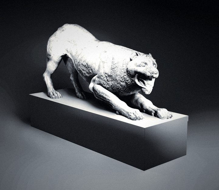 Lion, marble, c. 400 BCE.